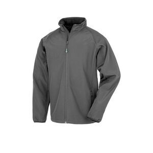 Result Genuine Recycled Mens Softshell Printable Jacket / Workguard Grey